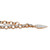 Diamond Accent Heart Charm Rolo-Link Bracelet Yellow Gold-Plated 7 3/4"