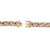 Men's Diamond Accent Curb-Link Bracelet Yellow Gold-Plated 9.5" (9mm)