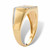 Round Diamond Men's Multi-Row Diagonal Grid Ring 1/5 TCW in Solid 10k Yellow Gold