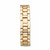 Princess-Cut and Round Crystal Leopard Fashion Watch in Goldtone 7.5"