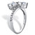 2.74 TCW Round Cubic Zirconia 2-Stone Bypass Ring Sterling Silver