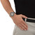 Men's Nautica Multi-Dial Two-Tone Sports Watch with Black Face in Stainless Steel and Rose Goldtone 9"
