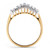 1/7 TCW Round Diamond Peak Ring in 18k Yellow Gold-plated Sterling Silver 