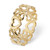 Cutout Heart Solid 10k Yellow Gold Eternity Ring