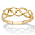Solid 10k Yellow Gold Braided Twist Ring