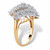 Round Diamond Cluster Ring 1/4 TCW in 18k Gold-plated Sterling Silver