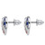 Crystal and Enamel Heart-Shaped American Flag Patriotic Holiday Earrings in Stainless Steel