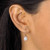Oval-Cut Bezel-Set Crystal Drop Earrings 14k Rose Gold-Plated