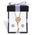 Round CZ in Motion CZ Stud Earrings & Heart Key Necklace Set 1.60 TCW in Gold-Plated Sterling Silver With FREE Gift Box 18"