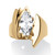 2.48 TCW Marquise-Cut Cubic Zirconia Angled Ring Gold Ion Plated