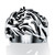 Men's Dragon Cutout Ring in Stainless Steel Sizes 9-16