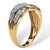 1/10 TCW Round Diamond Braid Ring in Solid 10k Gold