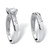 2 Piece 1.94 TCW Cushion-Cut Cubic Zirconia Bridal Ring Set in 10k White Gold