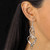 Free-Form Silvertone and Yellow Goldtone Twist Earrings Two-Pair Set