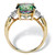6 TCW Genuine Oval-Cut Fire Topaz Ring in 18k Yellow Gold-plated Sterling Silver