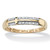 Pave Diamond Accent Horizontal Lord's Prayer Cross Band in 14k Gold over Sterling Silver