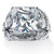6.32 TCW Princess-Cut Cubic Zirconia Three-Piece Bridal Set Platinum-Plated