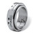 Cat Lady Spinner Ring in Black IP Stainless Steel