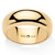 Polished 14k Gold Ultra-Lightweight Nano Diamond Resin Filled Band