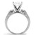 2.42 TCW Princess-Cut Cubic Zirconia 10k White Gold Engagement Anniversary Ring
