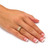 1/5 TCW Round Diamond Channel-Set Two-Piece Bridal Set in Gold-Plated Sterling Silver
