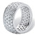 3.30 TCW Round Cubic Zirconia Platinum-plated Sterling Silver Eternity Band