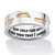 Footprints in the Sand Two-Tone Ring in Stainless Steel Sizes 6-16