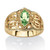 Marquise-Cut Simulated Birthstone Filigree Ring in Gold-Plated Finish