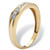 Men's 1/10 TCW Round Diamond 10k Yellow Gold Anniversary Ring Wedding Band