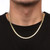 Herringbone Chain Necklace in Yellow Goldtone 20" (4.5mm)
