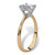 2.50-Carat Round Genuine Topaz 10k Yellow Gold Solitaire Bridal Engagement Ring