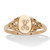 Personalized Signet Personalized Initial Ring in Solid 10k Yellow Gold
