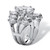 5.98 TCW Marquise-Cut Cubic Zirconia Sterling Silver Bridal Engagement Ring Set