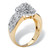 1/4 TCW Round Diamond Marquise-Shaped Cluster Ring in Solid 10k Gold