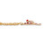 Multicolor Crystal Enamel Flip-Flop Ankle Bracelet in Yellow Goldtone