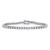 6.90 TCW Round Cubic Zirconia Platinum-plated Sterling Silver Tennis Bracelet 7 1/2"