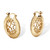 Scroll Cutout Hoop Earrings in Yellow Goldtone (1.25")