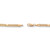 Solid 10k Yellow Gold Bismark-Link Heart Bracelet 7.25"