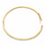 Round Diamond Accent Two-Tone Hinged Bangle Bracelet 14k Gold over Sterling Silver 7.25"