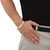 Men's Square-Cut Cubic Zirconia Bar-Link Horizontal Cross Bracelet 3.60 TCW Gold-Plated 8"