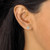 4.92 TCW 5-Pair Set of Genuine Multi-Gemstone Stud Earrings in Gold-Plated Sterling Silver