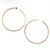 Diamond Accent Hoop Earrings in 18k Gold-plated Sterling Silver (2 1/3")