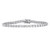 Round Cubic Zirconia Tennis Bracelet 10.75 TCW in Sterling Silver 7.5"