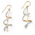 Diamond Accent 18k Gold-plated Sterling Silver Ribbon Drop Earrings