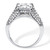 3.06 TCW Princess-Cut Cubic Zirconia 2-Piece Bridal Ring Set in Platinum-plated Sterling Silver