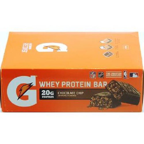 Gatorade 2.8 oz. Chocolate Chip Whey Protein Bars - 12/Case
