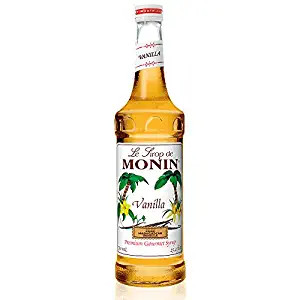 Monin 750 mL Vanilla Syrup - 12/Case