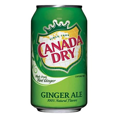Canada Dry 12 oz. Ginger Ale Soda Cans - 36/Case