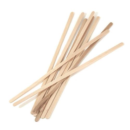 Fancy Wooden 7.5" Stir Sticks 500 Ct. - 6/Case