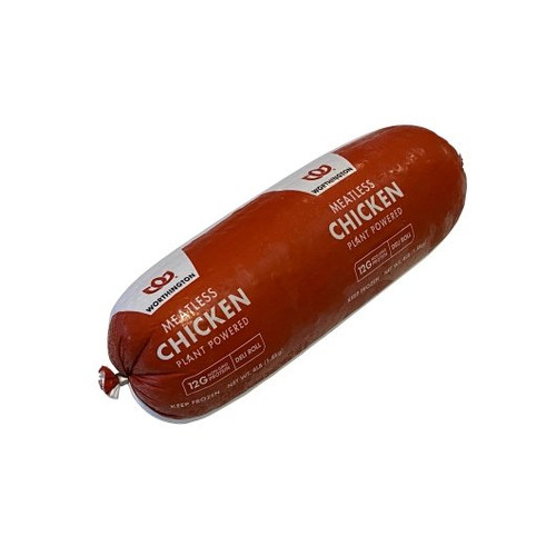 Worthington 4 lbs. Vegan Chicken Deli Roll - 4/Case